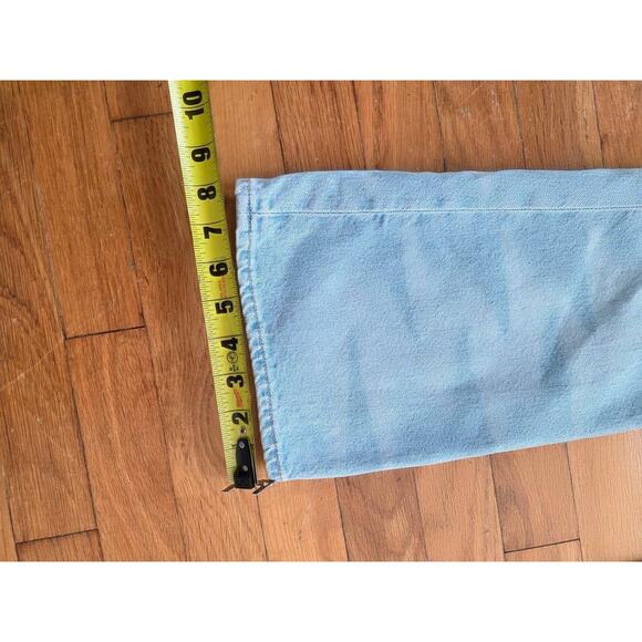 Weekday Ultra Low Rise Lazer Y2K Paris Flare Leg Jeans Light Wash Sz 24 A001615 - Picture 9 of 10